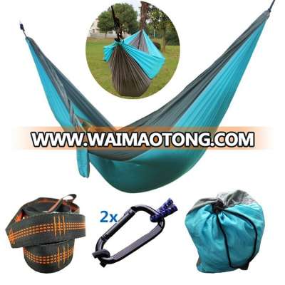 Large Double portable outdoor camping tree strap sleeping parachute camping hammock